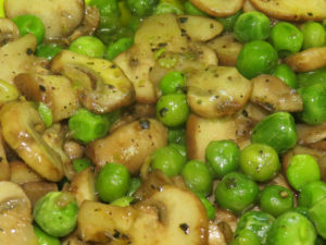 Mushroom Green Peas Cooked