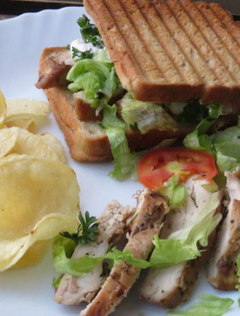 Grilled Chicken Toasted Sandwich is ready!