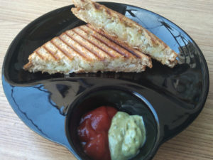 Mashed Potato Grilled Sandwich Served