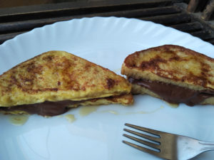 French Toast Nutella Sandwich Recipe