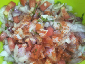 Onion Tomato Chilli Prep