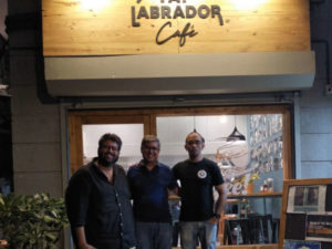 With Aniket Naik at the Fat Labrador Cafe