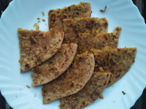 Soya Mince Paratha for Protein rich breakfast