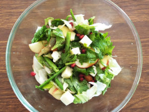 Apple Asparagus Almond Salad