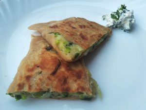 Leek Aloo paratha