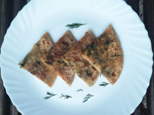 Dill Cheese Paratha